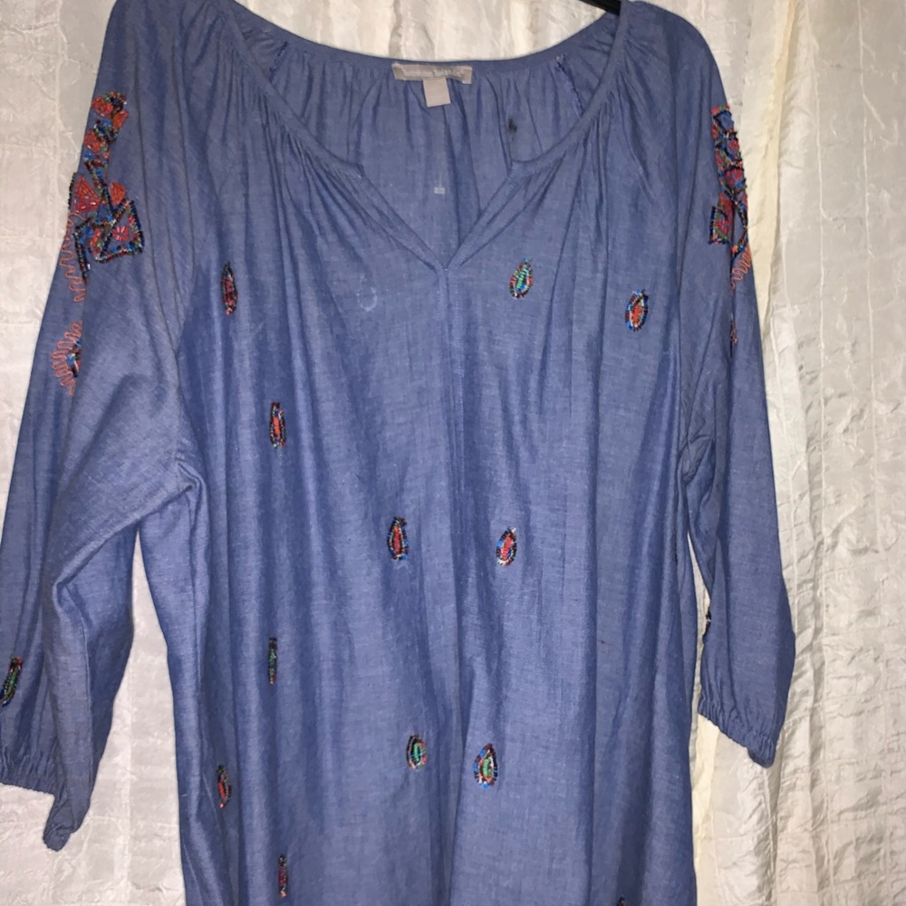 Denim like Woven top